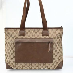 Auth Gucci Gg Pattern Shoulder Bag #44892G27B